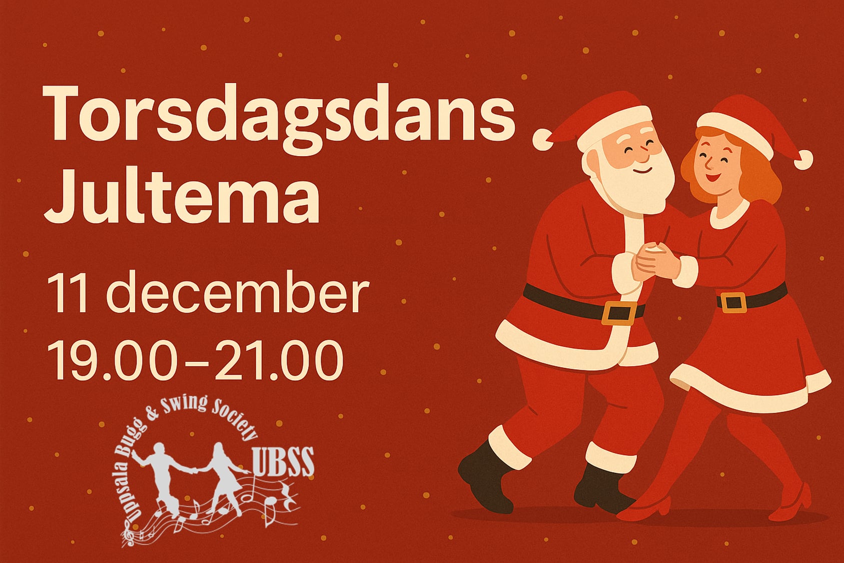 Torsdagsdans med jultema 11/12