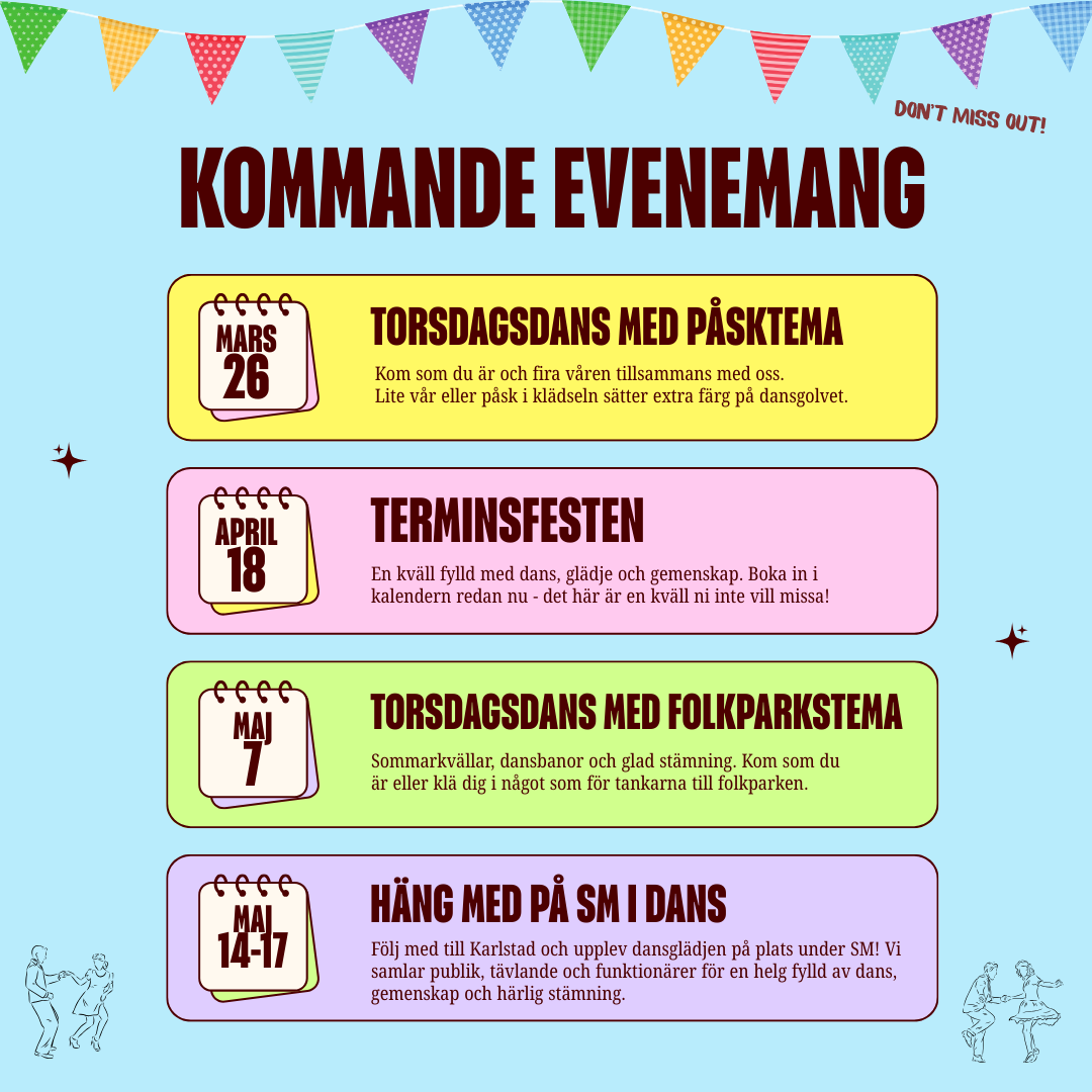 Kommande aktiviteter