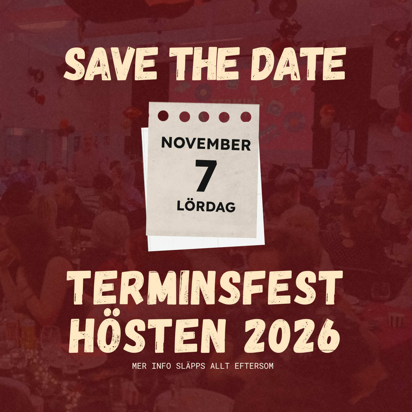 Terminsfest hösten 2026