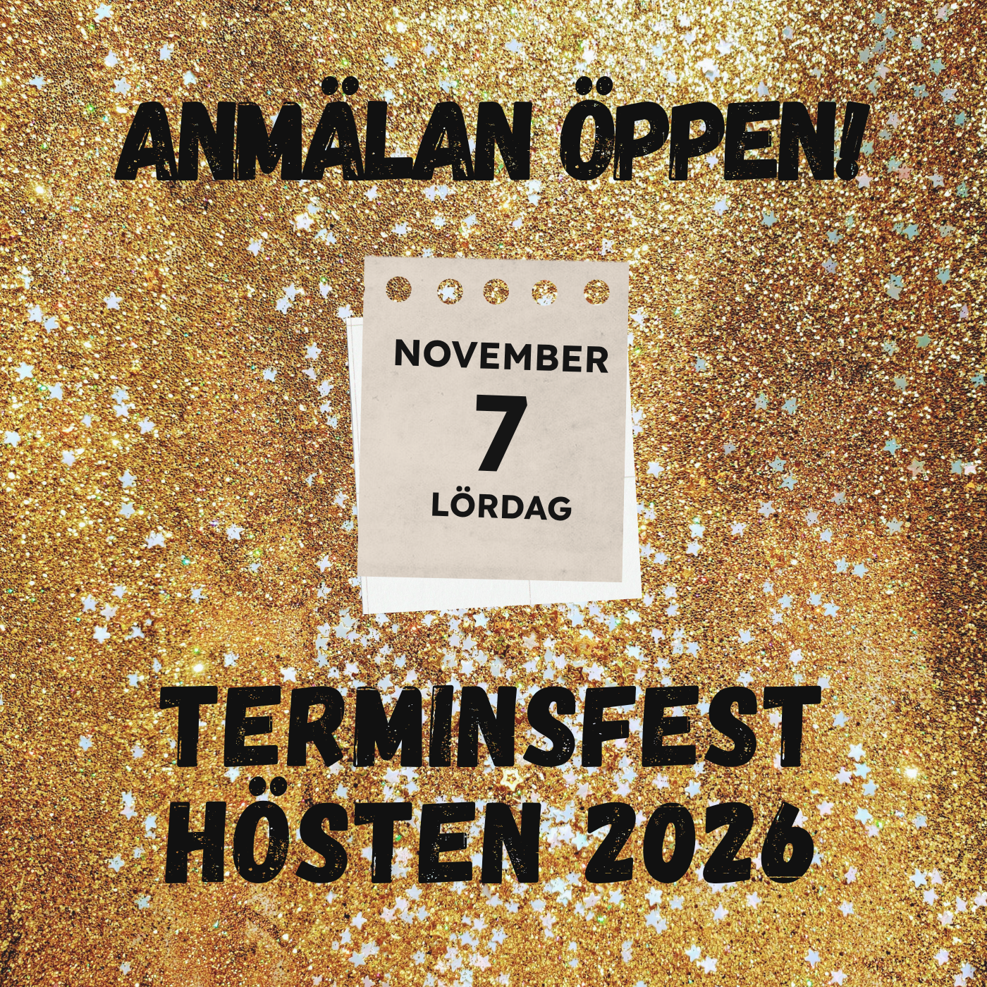 Terminsfest – Anmälan öppen!